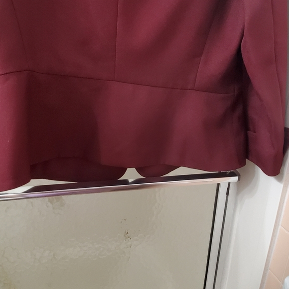 NWT Emily 2 Piece Pant Suit; Sz 14; Wine Color; Lined; $70 - Picture 6 of 16